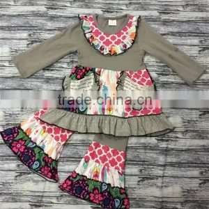 Popular Fashion Christmas Boutique Deer Clothes Baby Clothes Girls Clothing Sets Kids Boutique Clothing Factory thumbnail-1