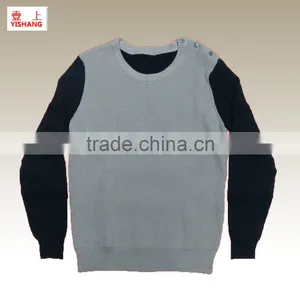 Wholesale Fashion Men's Sweater ,70%Acrylic 30%Wool,5GG+12GG thumbnail-1