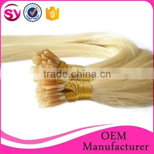 New Arrival UK Hot Selling U Tip 100 Keratin Tip Human Hair Extension Straight Brazilian I Tip Hair Extension Wholesale thumbnail-3
