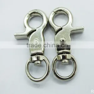 Factory Wholesale 1000pcs Hot Sale High Quality Zinc Alloy Carabiner Swivel Clasps For Key Ring Buckle / 45CM thumbnail-1
