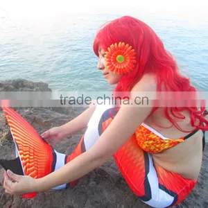 Ultra Shinny Fabric Swimmable Monofin Mermaid Tail for Swimming thumbnail-6