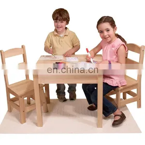 Hot Sell Preschool Furniture Wooden Children Table Kindergarten Table Chair thumbnail-3