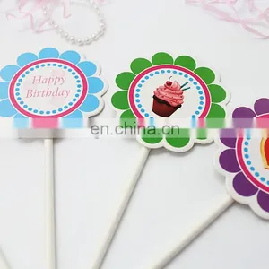 High Quality Colorful Flower Shape Baby Girl Birthday Cake Decoration thumbnail-4