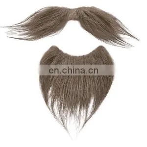 Party Use Artificial Mustache Mans Brown Fake Beard With High Quality MH2060 thumbnail-1