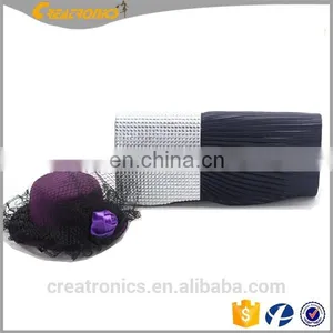 Popular Elegant Women With Clear Crystal High Quality Clutch Black Chain Bag Wedding Bridal Satin Evening Bag thumbnail-6