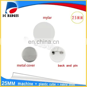 New 25 mm Rotating Button Badge Machine Combination + 500 Sets of Badge Material + Adjust Circle Cutter thumbnail-3