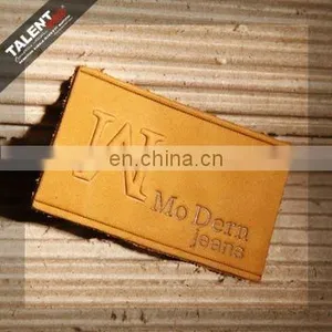 Custom Handbag Garment Embossed Leather Label thumbnail-3