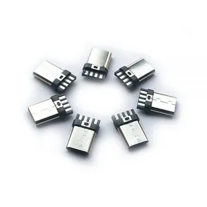 Cheap and High Quality 4 Pins Type C Plug USB Connector Made by Copper Alloy and PBT Used for Data Cable thumbnail-1