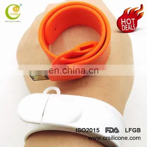 Custom Usb2.0 3.0 Christmas Gift Present Silicone Wristband/Convenient Bracelet Usb Flash Drive thumbnail-2