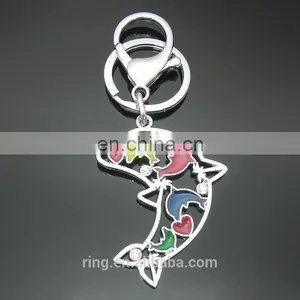Exquisite Gift Custom Hollow Dolphin Turtle Metal Keychain thumbnail-1
