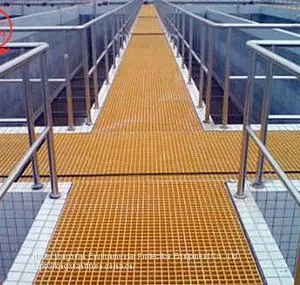 Industrial Plastic Grate Sheet Fiberglass Deck Grating High Strength thumbnail-4