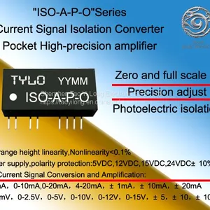 ISO-A2-P1-O6 Photoelectric Isolation Converter Pocket High-precision Adjust Amplifier 0-10mA Covert 1-5V thumbnail-1