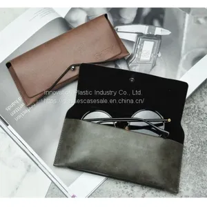 ​Fresh and Vintage Myopic Eyewear Case; Elegant and Stylish Leather Eyeglasses Case thumbnail-1