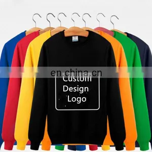 Custom Design Logo Print Embroidery Crewneck Men's Women's Unisex Sweatshirts Hoodies thumbnail-1