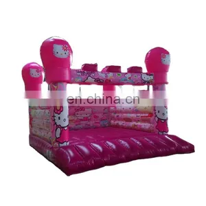Cartoon Theme Hello Girl Kitty Inflatable Little Tikes Jumping House for Sale thumbnail-1