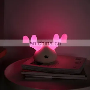 New Design Idea Led Silicone Animal Deer Night Light Children Glowing Night Lamp Bedroom thumbnail-4