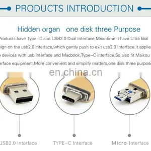 New Products 2018 OTG USB 3.1 Type C Flash Drive 16gb Wholesale thumbnail-3