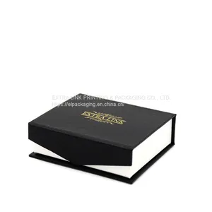 Customised Black Paper Magnetic Luxury Bracelet Box With Pouch thumbnail-1