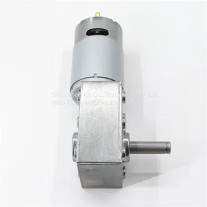 DC 12V 200RPM Turbo Worm Geared Motor, Permanent Magnet Reduction Motor With Self-Locking,for Paper Shredders/Copying Machines thumbnail-2