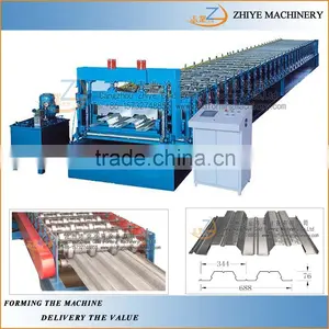 Metal Trapezoidal Sheet Floor Deck Roll Forming Machine/floor Decking Cold Roll Former Machinery thumbnail-3