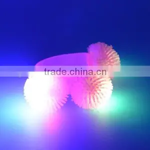 Wholesale LED Flashing Glow Fashion Party Jelly Ball Bracelet Bangle Wristband thumbnail-6