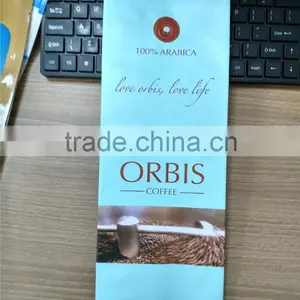 Custom Printed Sides Gusset Plastic Coffee Bean Packaging Bags thumbnail-1