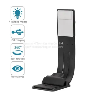 Portable Rechargeable LED Reading Book Light With Detachable Flexible Clip Table Lamp For Kindle/eBook Readers E-read Book Light thumbnail-1