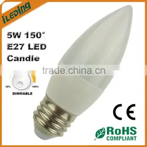 220V 5W E27 LED Candle Bulb Dimmable thumbnail-1