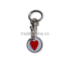 Shopping Cart Coin Keychain,metal Coin Holder Keychain,trolley Coin Keychain for Supermarket thumbnail-4