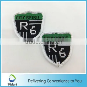 Machine Cut Embroidery Badge/Sticker/patch Design Woven Label for Clothings, Bags, and Garments thumbnail-1