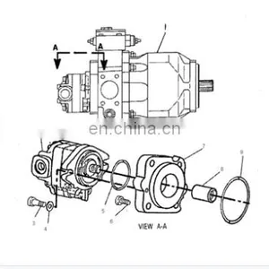 32B6504220 R160LC-9s Fuel Pump Oil Pump thumbnail-1