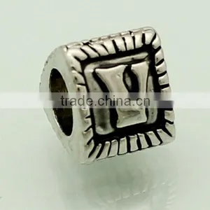 Cheap Stainless Steel Jewelry Metal Alphabet Letter Beads thumbnail-2