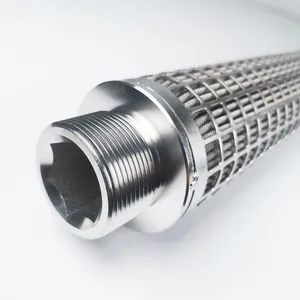 Metal Pleated Sintered Felt Polymer Candle Filter Element Used in Polyester Melt Filtration System thumbnail-1