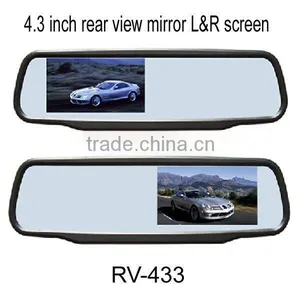 4.3inch Original Rear View Mirror Monitor,AV Signal Auto Detect Power On/off thumbnail-1