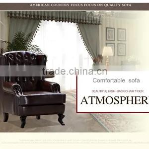 French Style Living Room Wooden Sofa Chair PFS163 thumbnail-1