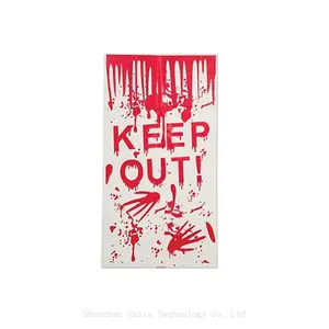 Wholesale Halloween Scary Window Clings & Bloody Door Covers for Haunted House Party Decor thumbnail-2