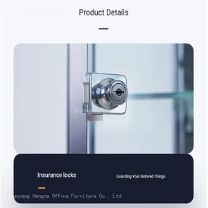 3C Tempered Glass Award Display Case Model B-400 | Safe Rounded Corners | for School Lobby thumbnail-5