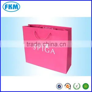 Red Block Bottom Paper Bags thumbnail-1