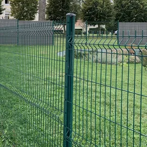 Customizable Green Security 3D Folding Welded Wire Mesh Fence for School Playground thumbnail-3