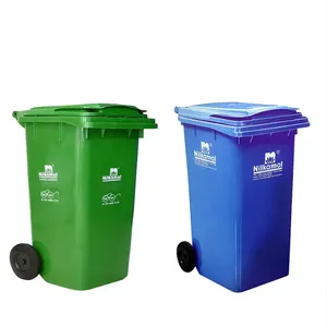 UV-Resistant Plastic Wheelie Bin - 240L for Municipal Waste Management thumbnail-4