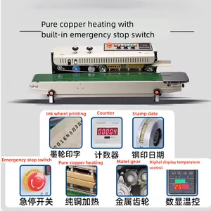 Continuous Plastic Film Bag Sealer for Food Packaqing Plastic & Film Bags thumbnail-4