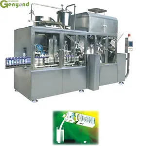 Fully Automatic Yogurt Filling and Sealing Machine Milk Gable Top Carton Packing Machine thumbnail-2
