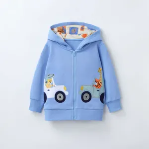 Boys’ Dinosaur Appliqué Full-Zip Hooded Jacket thumbnail-3