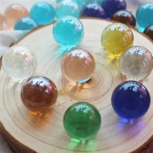 Colored Glass Beads 14mm x 16mm x 25mm Glass Marbles Galactic Jewelry Glass Balls thumbnail-4
