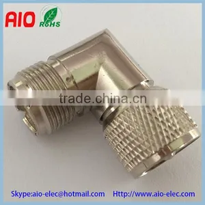 90 Degree Right Angle UHF Male Plug to Female Socket Adaptor RF Connector SO239 PL259 thumbnail-1
