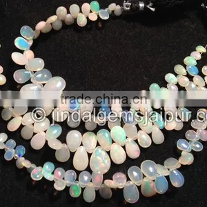 Wholesale Ethiopian Opal Smooth Pear Beads thumbnail-1