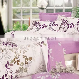 100% Cotton Flower Jacquard Brown Hotel Comforter Bed Sheet Set thumbnail-1