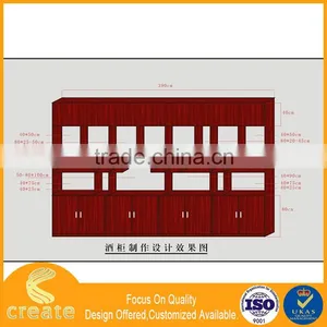Red Wine Display Cabinets and Liquor Rack Stand for Living Home Storage Display/exhibition thumbnail-3