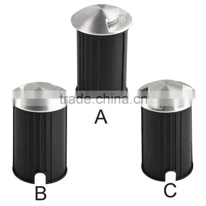 Stainless Steel Cover A/B/C Led Ground Light 1W With Tempered Glass 10mm Led Ground Lamp Outdoor thumbnail-2