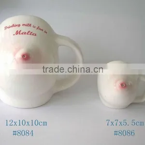 Hot Sell Chest Shape Ceramic Mug,ceramic Milk Mug,ceramic Milk Cup thumbnail-1